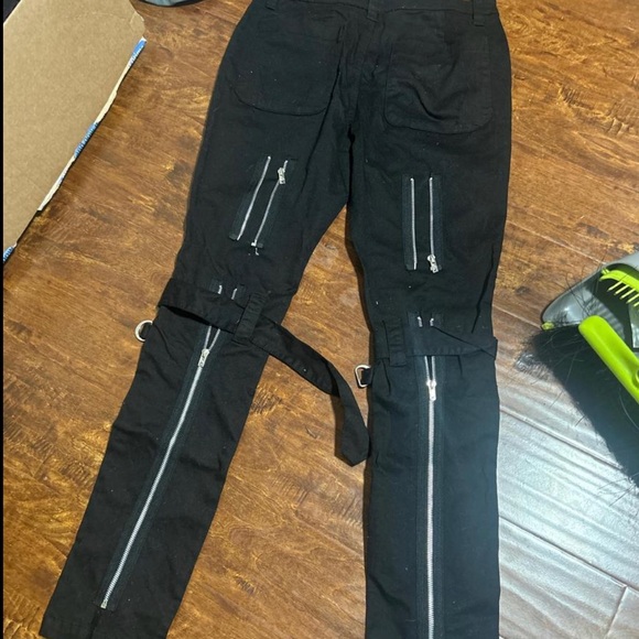 Mallgoth vintage 2000s tripp nyc bondage pants 🎃 great condition never worn - Picture 2 of 2